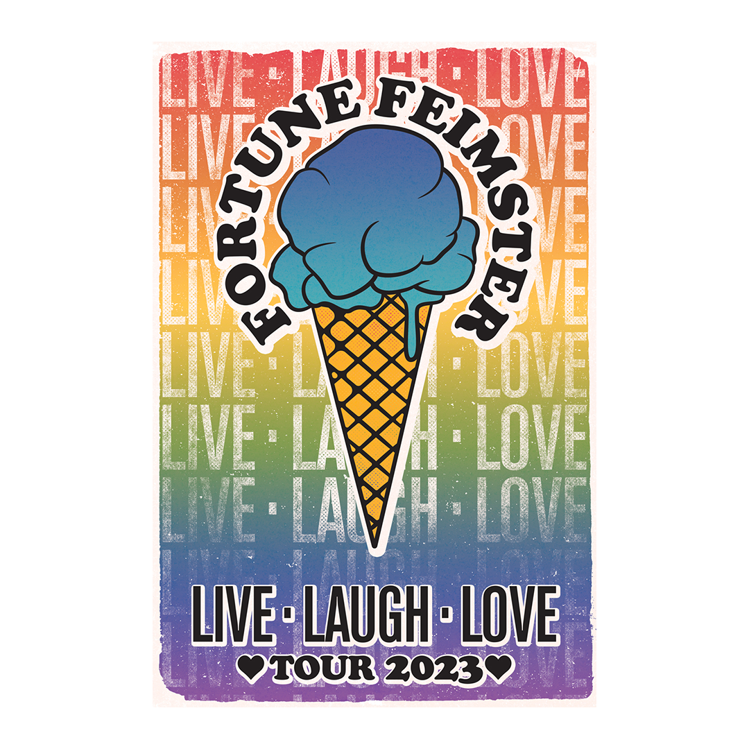Live Laugh Love Ice Cream Tour Poster