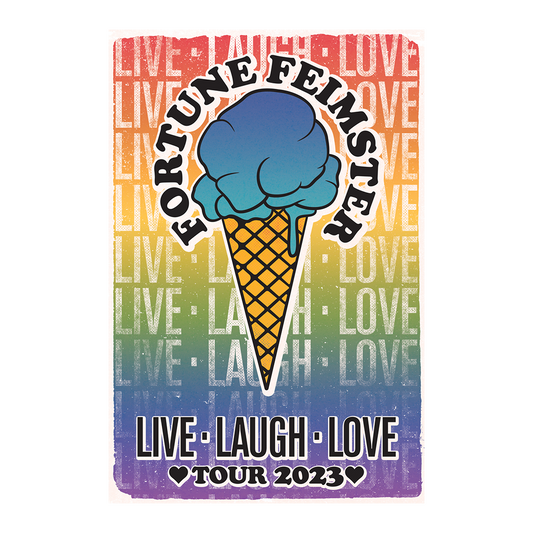 Live Laugh Love 2023 Ice Cream Tour Poster