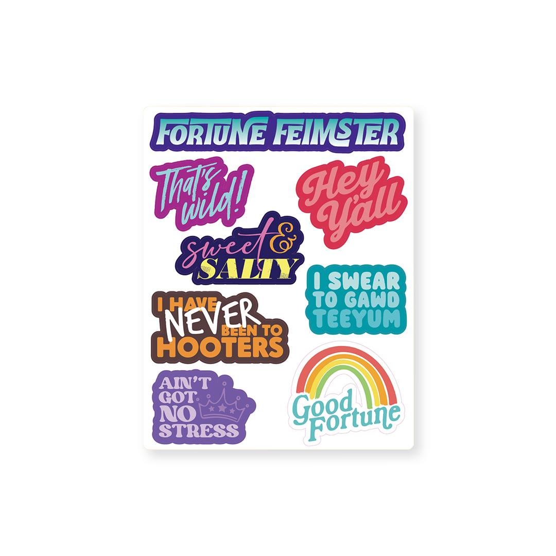 Fortune Sticker Sheet Fortune Feimster